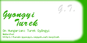 gyongyi turek business card